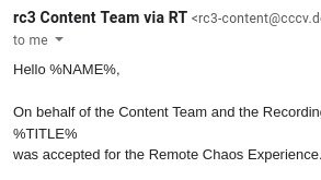 pepijndevos's tweet photo. #RC3 is living up to its name. Talk submission is complete chaos. Messed up templates, short deadlines, and late, conflicting, and missing info.

My first talk has been recorded, the second still has to be written. https://t.co/kch3jNd2wP