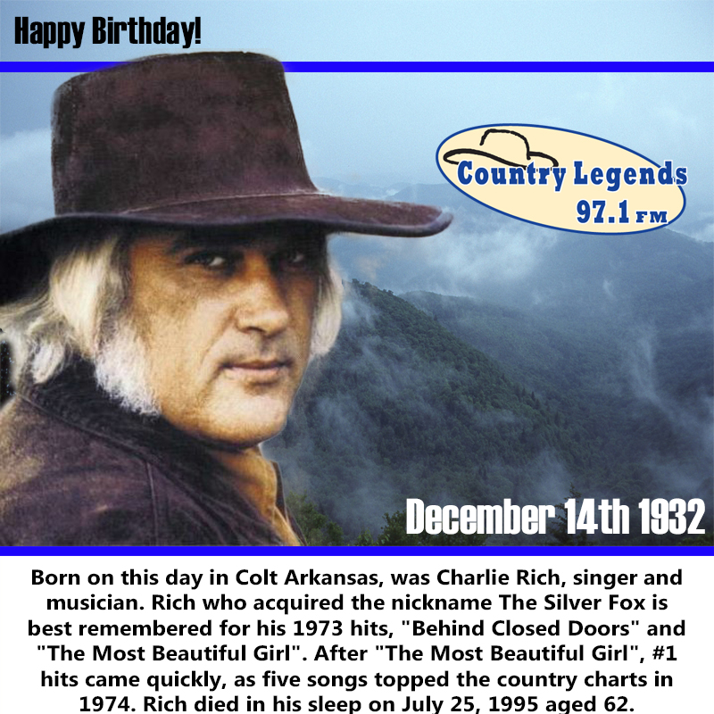 Happy Birthday Charlie Rich! 