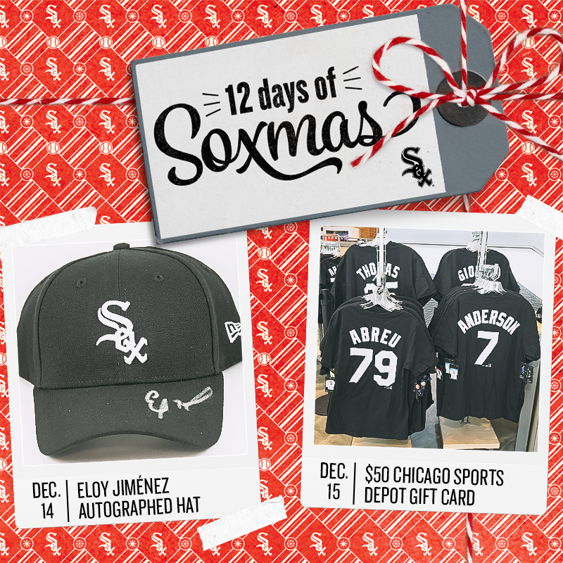whitesox's tweet photo. 12 Days of Soxmas is BACK! 🎁

For the next 12 days, tune in on Twitter for a chance to win. What prize stands out to you the most?