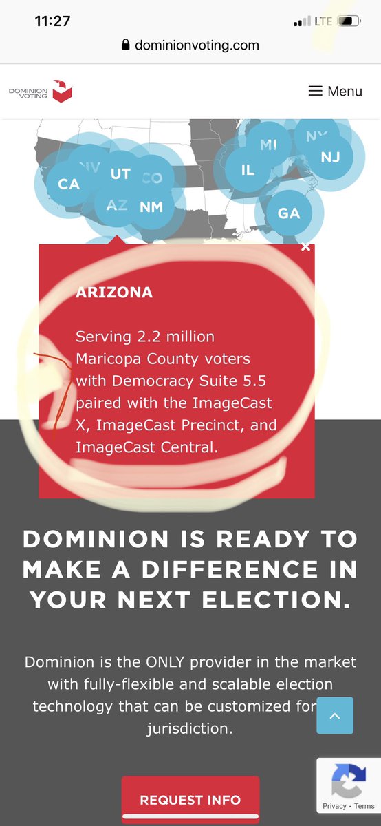 MargoGover's tweet photo. @4TheCollective @IvanPentchoukov Here you go #Dominion says it on their site.🧐#fullyflexible scalable technology🤔Hmm just look at GA&Az🧐 Follow the money🤔Who is Owens🤔Who is Valerie BidenOwens🧐🤔👀🧐Dominion=Staple Street⁉️🎯🧐🤔 when entities produce product capable of removing or adding votes=bad results https://t.co/r01SC0xhLD