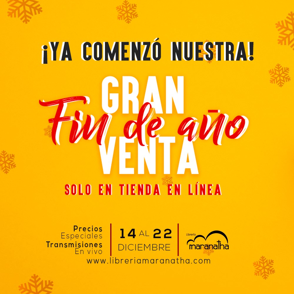 libmaranatha's tweet photo. Ya comenzó nuestra «Gran venta de fin de año» No te pierdas nuestras ofertas exclusivas en tienda en línea https://t.co/emxSNCHUxP

#libreríamaranatha #ventadefindeaño #libreríacristiana #libroscristianos https://t.co/8f9NIRBrYW