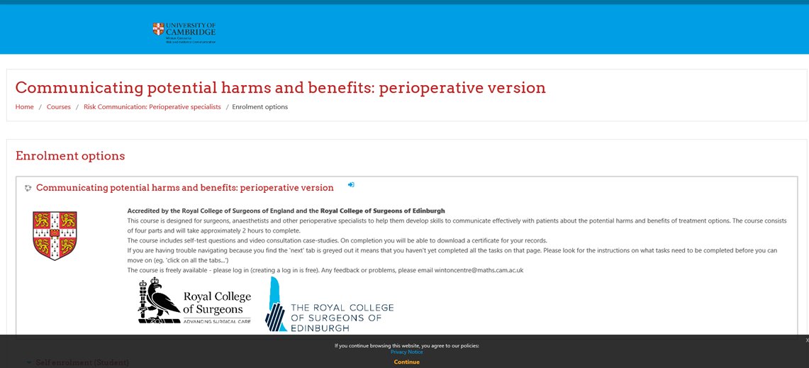 AgeGapStudy's tweet image. If you're interested in helping patients' make informed  decisions take a look at the University of Cambridge free e-learning modules. They make you think! And have great resources including the Age Gap decision tool. 😀@alex_freeman