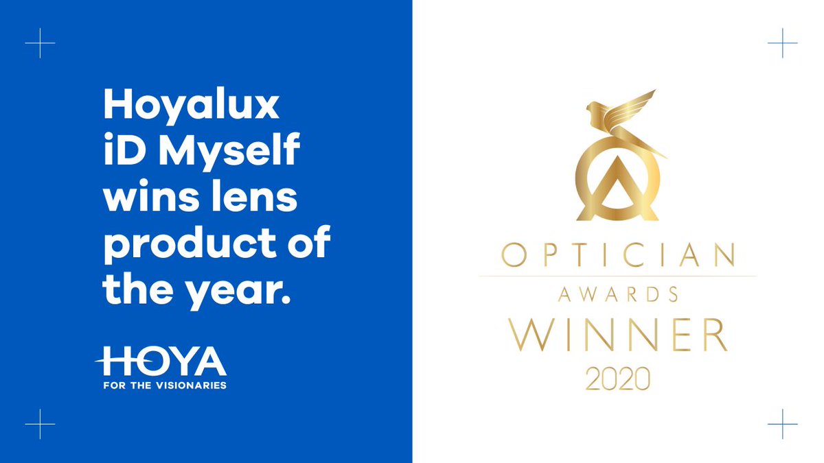 hoyalensfrance's tweet image. Fiers de notre progressif le plus personnalisé Hoyalux iD Myself élu Produit de l&apos;année aux Opticians Awards UK 2020. Félicitations à chaque personne impliquée dans cette innovation, et particulièrement à l&apos;équipe HOYA Lens UK. #HoyaForTheVisionaries #InnovationForVision #Myself