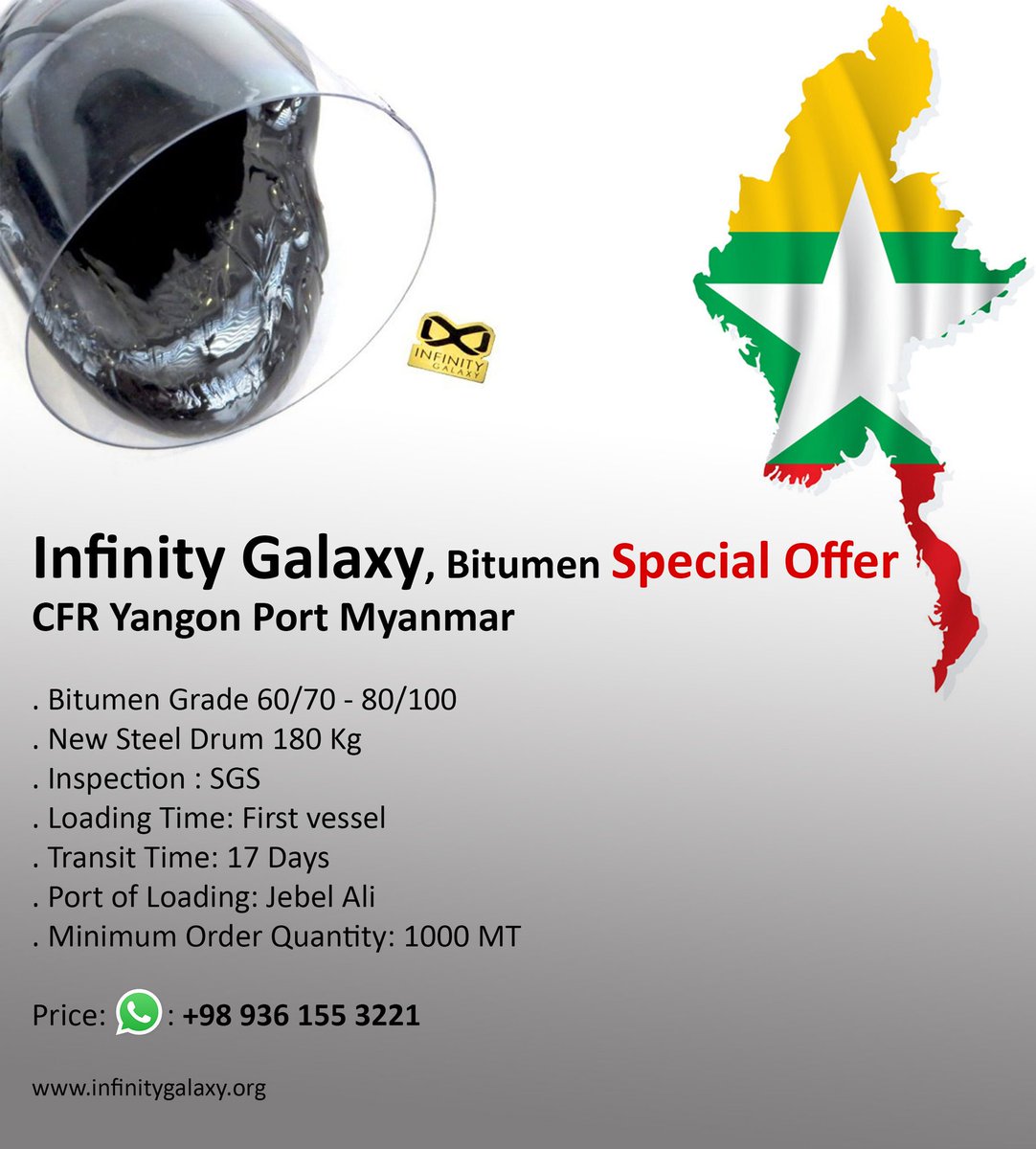 Bitumen 80/100 Price Today - Infinity Galaxy