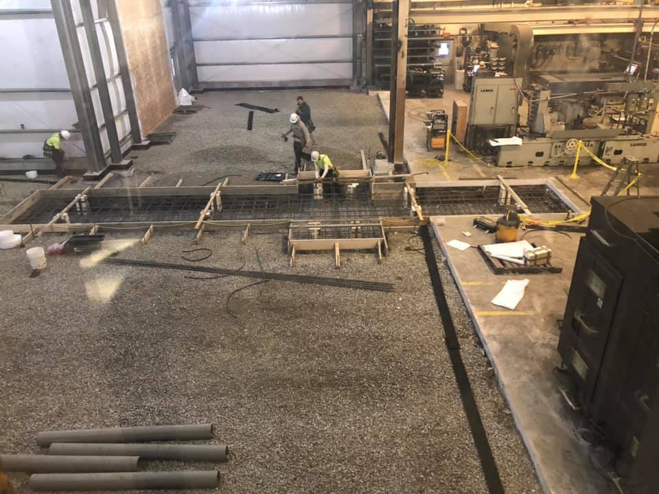 Pouring the concrete today!