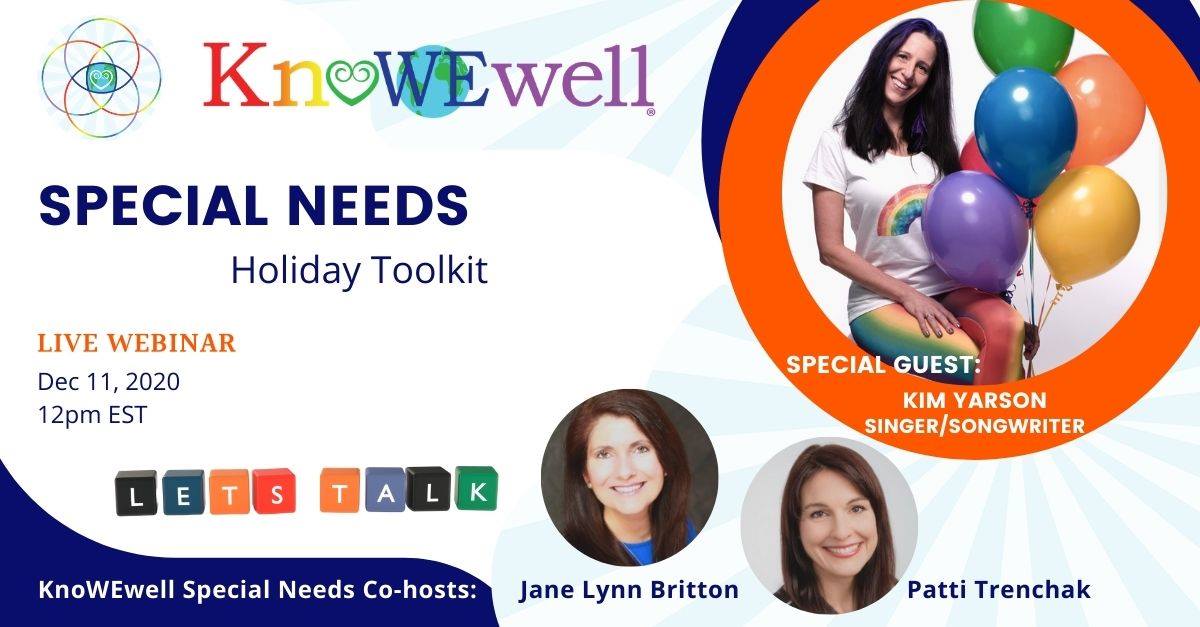 KnoWEwell's tweet photo. Thank you to singer-songwriter Kim Yarson for joining us for our holiday edition "Let's Talk Special Needs," where we shared helpful tips and activities for a happy and healthy holiday season with your child.  

Watch it Here: https://t.co/A0oBF5EKyE

#KnoWEwell #WELLthierLiving https://t.co/3GLpwe8N3f