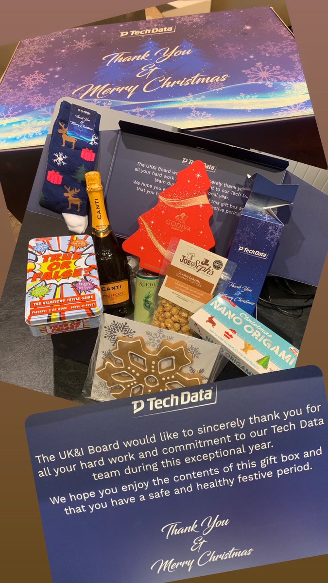 ChandaPatel's tweet image. THANK YOU @TechDataUK for the special delivery this morning!
An example of how TD looks after its employees - the last 9 months when times have been tough for many, they have been there supporting its workforce. 
#techdata #TechDataFamily #OurTechDataChristmas #GreatPlaceToWork