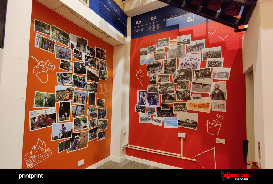 printprintuk's tweet photo. Specialist equipment was required for us to install the vinyl's at height and to negotiate the dominant staircase within the space and particular attention was paid to the details within the architecture of the room @leic_child_hols @Highcross https://t.co/3hCBnNqhj2