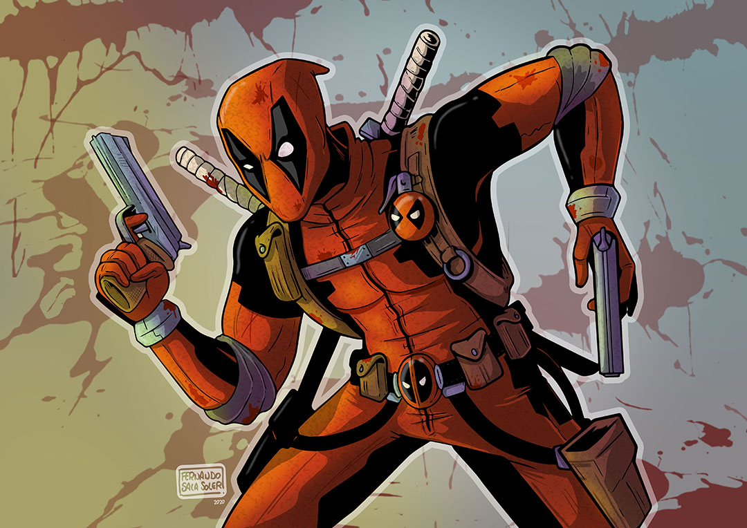 f_sala_soler's tweet photo. Fanart del irreverente y divertido #Deadpool.
Fanart of the irreverent and funny Deadpool😁
#illustration #ilustracion #dibujo #drawing #fernandosalasoler #fernandosalasolerdesign #widewilson #marvel #comics #Photoshopart #art #arte #marvelfanart #fanart #wacomartist #digitalart https://t.co/y0UKWSWkNY