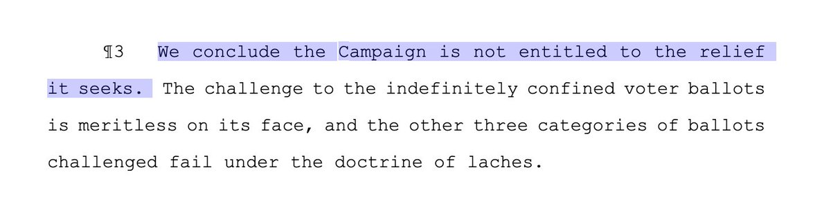BREAKING:Wisconsin Supreme Court REJECTS Trump campaign's last-gasp suit there."We conclude the Campaign is not entitled to the relief it seeks." Background,  @LawCrimeNews:  https://lawandcrime.com/2020-election/wisconsin-supreme-court-justices-tell-trump-lawyer-his-election-suit-smacks-of-racism/