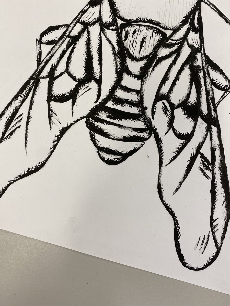 artpenketh's tweet photo. Fantastic first attempt at stick and ink from Year 10. Well done to Kyra, Lucy, Aldric and Ophelia #artdepartmentspotlight https://t.co/kXeVpHROTw