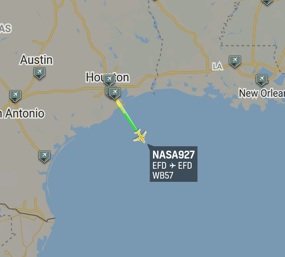 is_keelu's tweet photo. #NASA
Martin WB-57F Canberra
Off the coast of #Texas
#NASA927 #N927NA https://t.co/W2fDsxOxOf