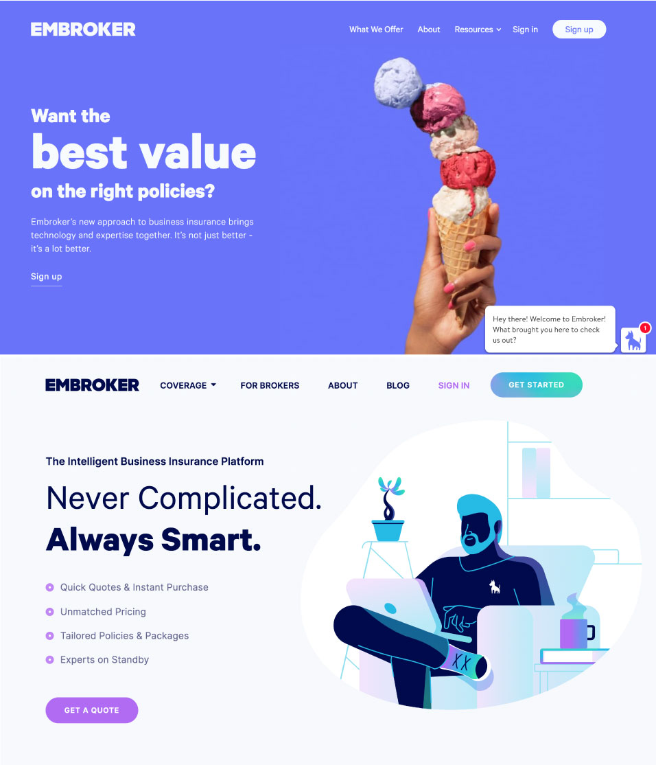 coverager's tweet photo. #Embroker #newlook #insurtech https://t.co/N3dwM8XDBf
