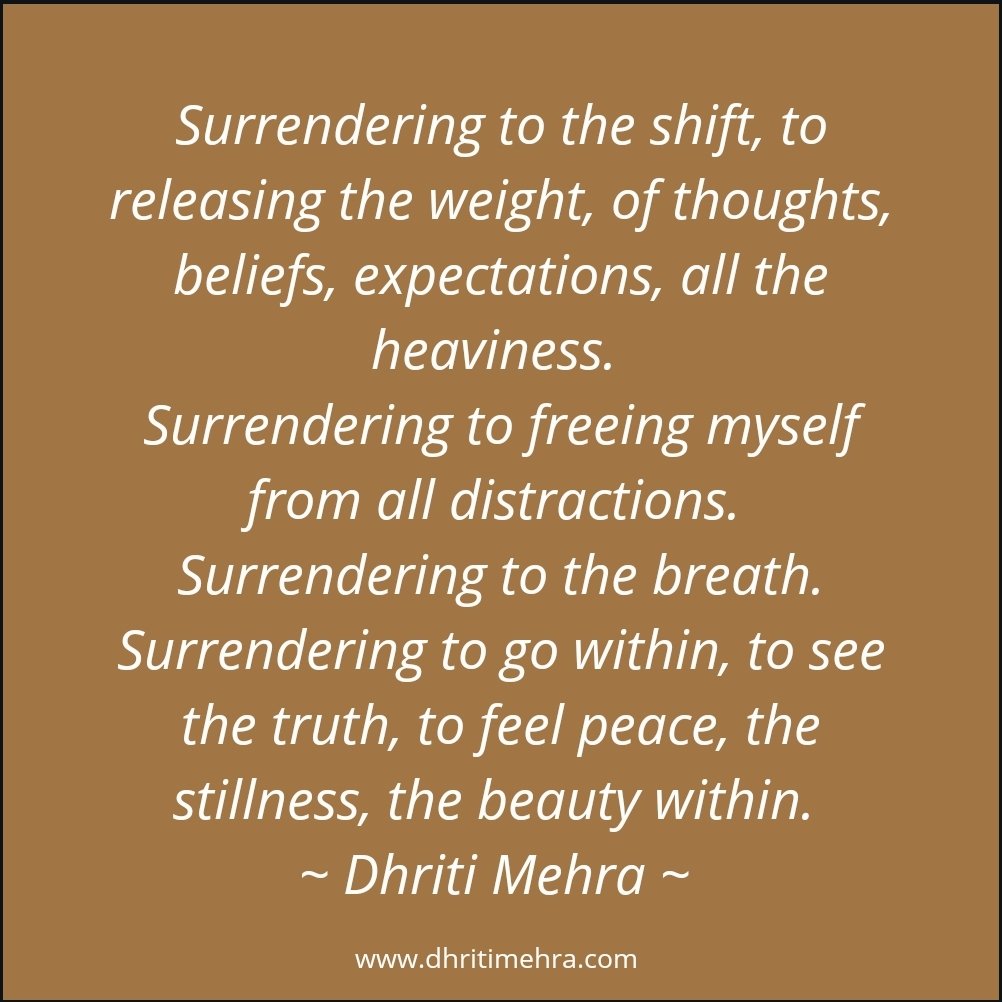 DhritiMehra's tweet image. Surrendering... 
To sign up to my newsletter please go to dhritimehra.com #surrender #intuitiveguide #evolutionofconsciousness