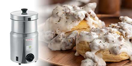 Biscuits and Gravy are a breakfast staple at many establishments. Treat gravy right with temperature-sensing, moisture conserving rethermalizers! Happy National Biscuits and Gravy Day! bit.ly/3qH1n8a