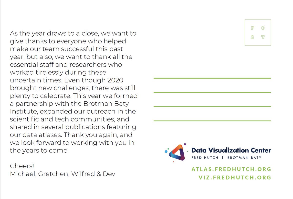 Happy Holidays from Fred Hutch Data Visualization