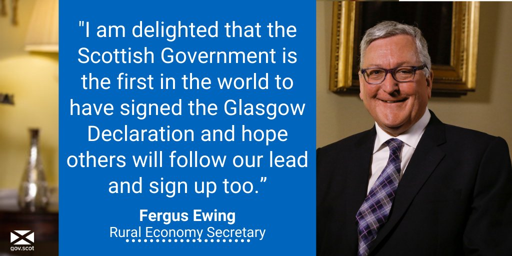 Scotland is committed to being a #GoodFoodNation - @FergusEwingMSP has signed the Glasgow Declaration to ensure we work with governments at all levels to tackle the climate emergency through integrated food policies.