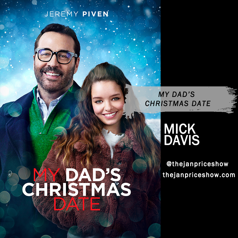 thejanpriceshow's tweet photo. My show with #MickDavis about his new holiday family-comedy, @DadsChristmashd starring @jeremypiven is now #streaming! Go to https://t.co/pQuX8sqgXP and listen now! @iHeartRadio #thejanpriceshow #podcast #allaboutmovies #janprice #Christmas #MyDadsChristmasDate #OliviaMaiBarrett https://t.co/1Se4S9GOa5