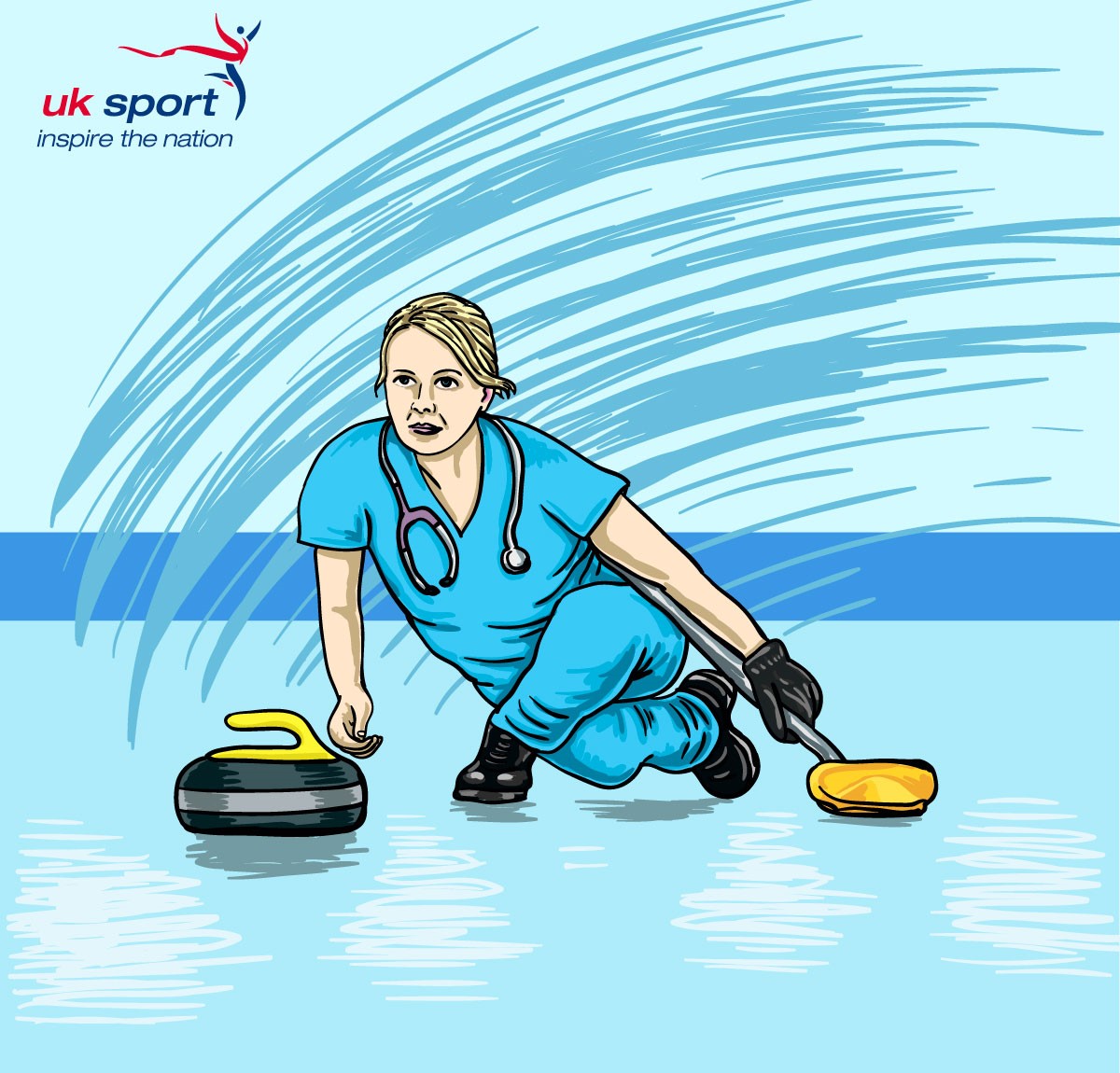 British curler, Vicky Wright has always juggled her two jobs as an international curler and an NHS nurse. As the pandemic hit she gave more time as a general surgical ward nurse to aid the fight against coronavirus   #ThankYou @BritishCurling |  #TNLAthletes