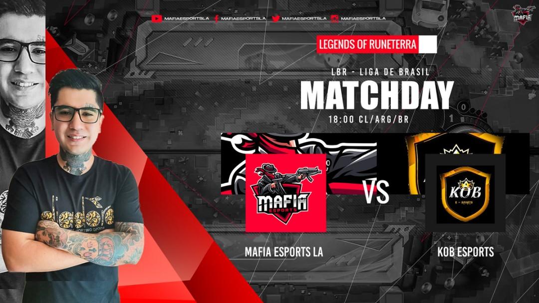 #MATCHDAY I #LORLATAM

Hoy la banda se juega el pase para ingresar a la LBR Liga de brasil! Hoy contamos con tu apoyo! 

🆚️ <a href="/SportKob/">KOB</a> 
📆 18:hrs CL/BR/ARG
📺 twitch.tv/lbruneterra

#WeAreMafia #GOMAFIA