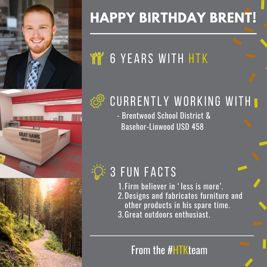 Happy Birthday, Brent!! 🥳😊💚🧡🖤#HTKArchitects #HTKTeam #HTKculture #HappyBirthday 
To learn more about Brent, go to htkarchitects.net/employees/bren…