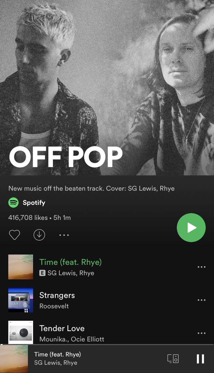 rhye's tweet photo. 🙏 @Spotify. Cover of #OffPop playlist. https://t.co/vbV2SIRq2j https://t.co/NIdKkFsx2O
