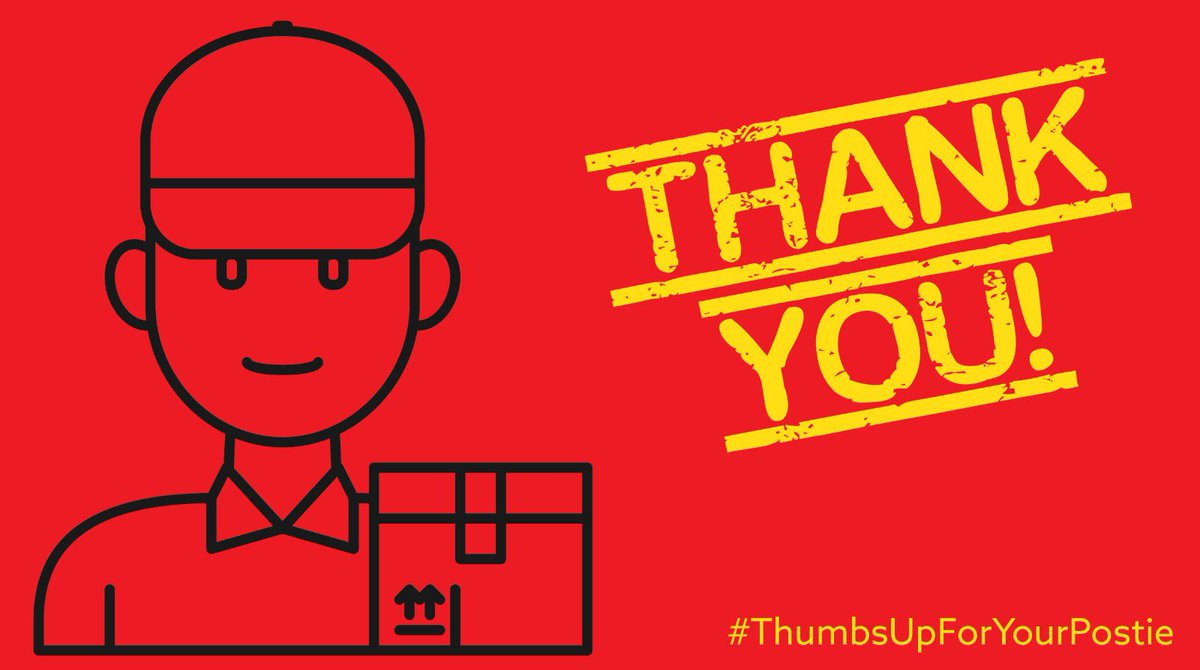 At the end of an unbelievably busy year, Christmas is a time of huge demand for our brilliant posties. Please take the time to say thanks to your delivery worker today - it'll be hugely appreciated.

#thumbsupforyourpostie
@RoyalMail | ⁦@CWUnews⁩