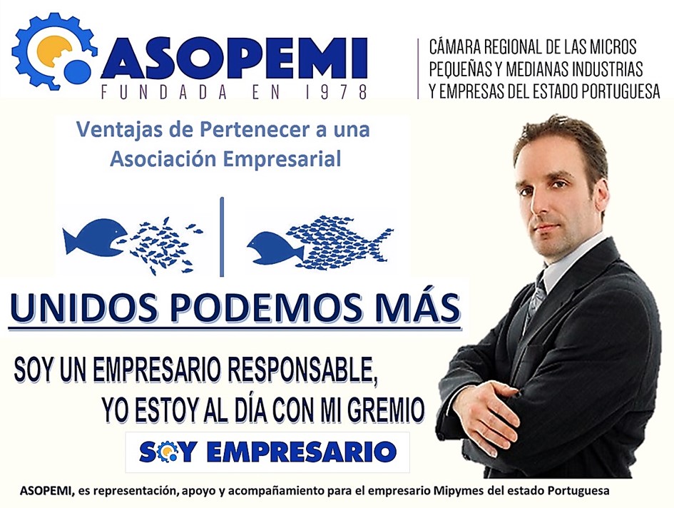 Desde ASOPEMI, Invitamos a los Empresarios y Emprendedores Pymes a Afiliarse 
#SoyEmpresario