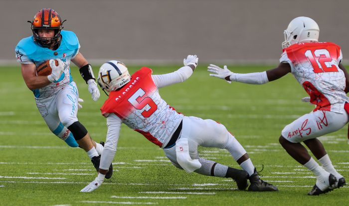AHSAAUpdates's tweet photo. The North Football All-Stars take on the South All-Stars Friday night in Mobile! See a great matchup and get your tickets now at https://t.co/210NLoZtLO https://t.co/SV6Xmrw4Ji