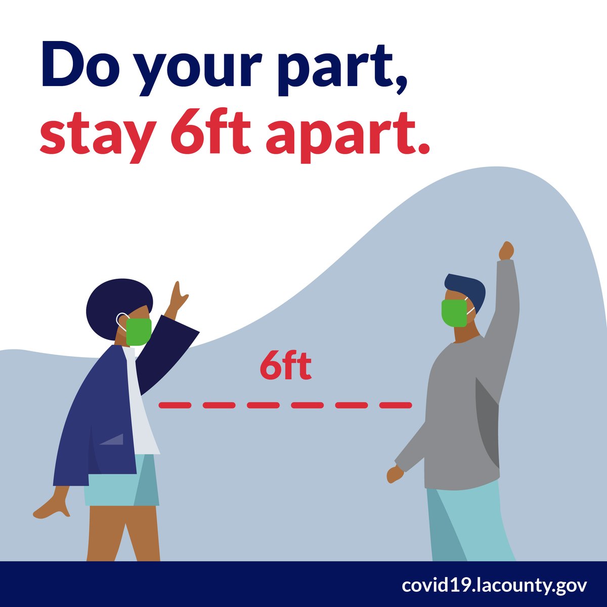 MyGlendale's tweet photo. It's on all of us to prevent the spread of COVID-19. Do your part and keep 6ft from those outside your household. https://t.co/7XOyK0rzOA