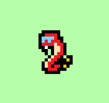 Nervanti's tweet photo. NorseHack Christmas Calendar #15: The Cool Snake is back again, jamming to smooth tecno beats UMTSH UMTSH UMSSSSSSH!🐍 #pixelart #snakes #SnakeEyes #cool #tecno #norse #indiedev #indiegame #NorseHack https://t.co/GOFeottHVy