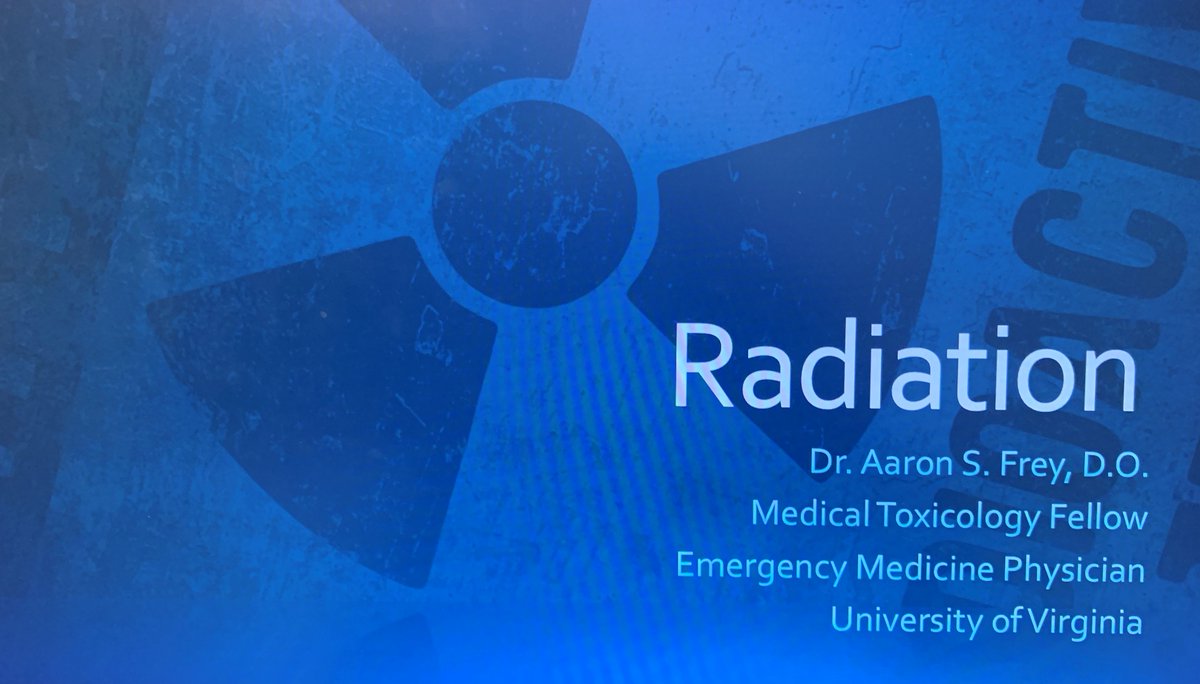 UVA Med Tox (@toxuva) on Twitter photo Great presentation about radiation emergencies given to the <a href="/UVAEmergencyMed/">UVA EM Residency</a> residents and faculty by one of our first year fellows @AFrey1776! Great presentation about radiation emergencies given to the <a href="/UVAEmergencyMed/">UVA EM Residency</a> residents and faculty by one of our first year fellows @AFrey1776!