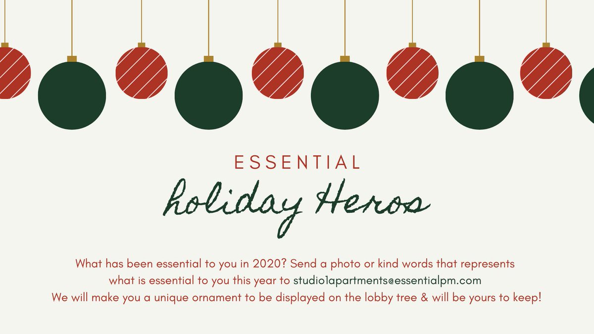 Studio1Detroit's tweet photo. The ornaments will start going up on the Essential Heros Tree tomorrow! We hope to get more and more to add over the season! https://t.co/FoJQol4kEH