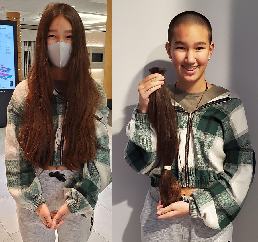 A big Titan shoutout to Gr. 8 student Lia for donating her hair to <a href="/wigsforkids/">Wigs For Kids</a> to support children undergoing cancer treatment. Thank you Lia for your kindness and compassion. <a href="/VSB39/">Vancouver School Board</a> <a href="/TempletonSS_PAC/">Templeton Secondary PAC</a>