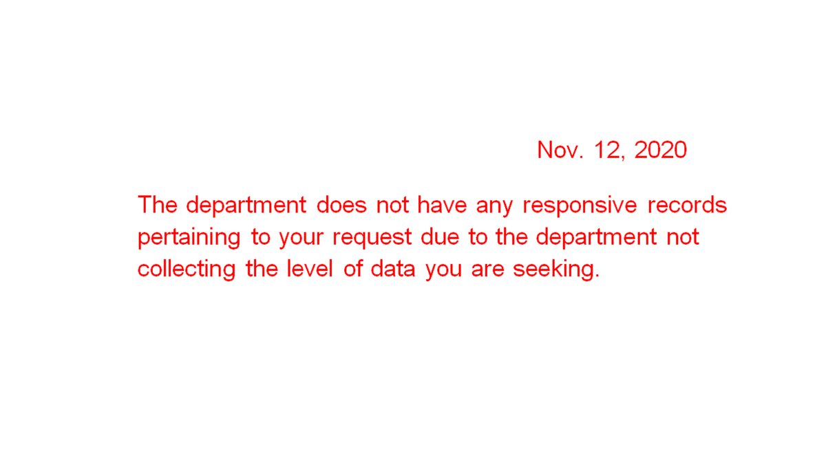  @CDPHE response on Nov 12 below: we don’t collect such info.Strange, they're basing everything on hospitalizations yet don’t track what it means?They say they don't know if any hospitalizations are incidentally Covid hospitalizations because they don't COLLECT such data.3/7