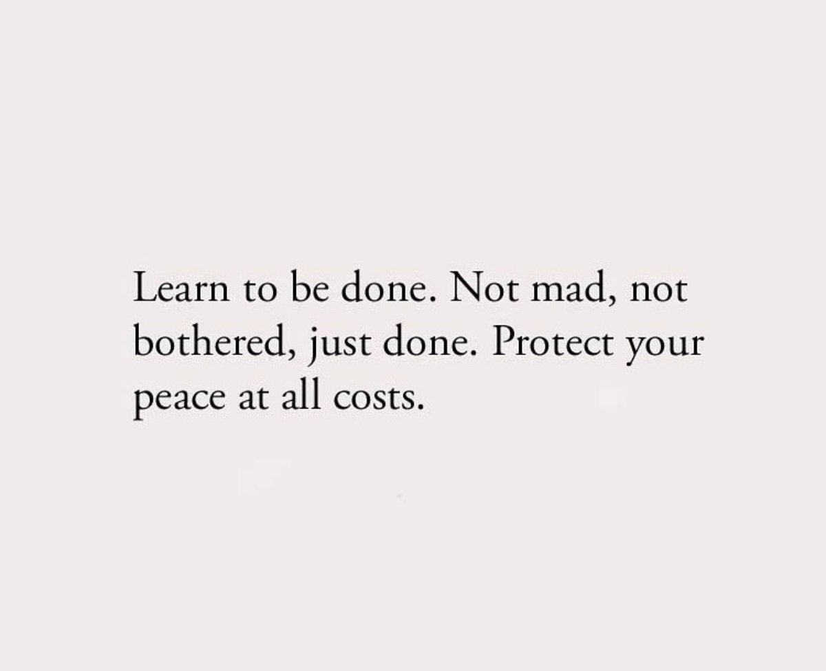 protect your peace at all costs.