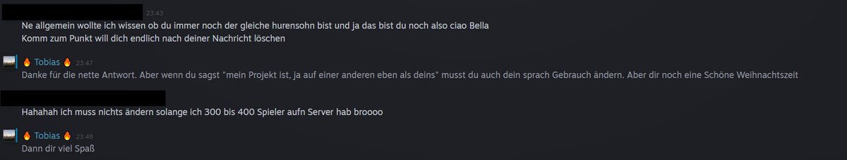 AlphaNetworkRP's tweet image. So was ist ja ein Netter Community Manager auf #FiveM. Server so wie der Community Manager ist unkenntlich gemacht.