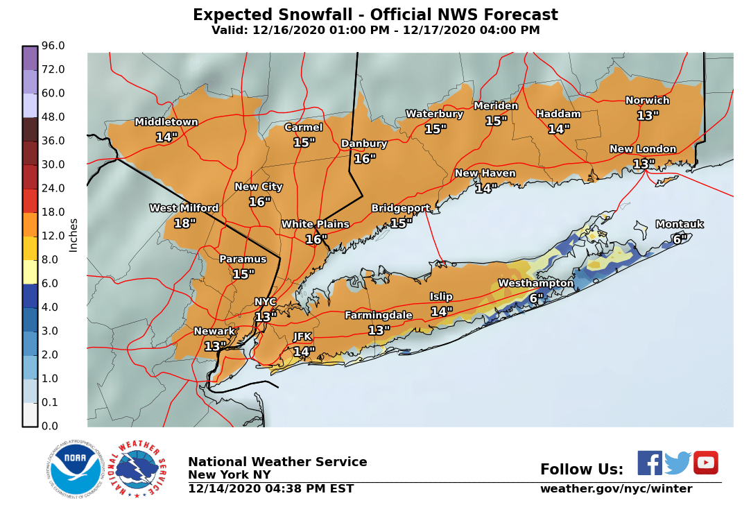 In case you haven't heard, it may snow this week. Here is our latest snowfall forecast. #NYCwx #CTwx #NJwx #NYwx