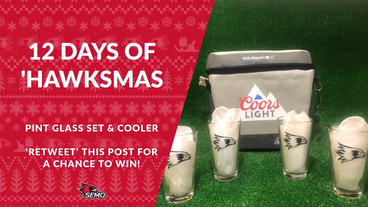 On the third day of 'Hawksmas...

RETWEET for a chance to win a Pint Glass &amp; Cooler set. Entries accepted through Dec. 25.