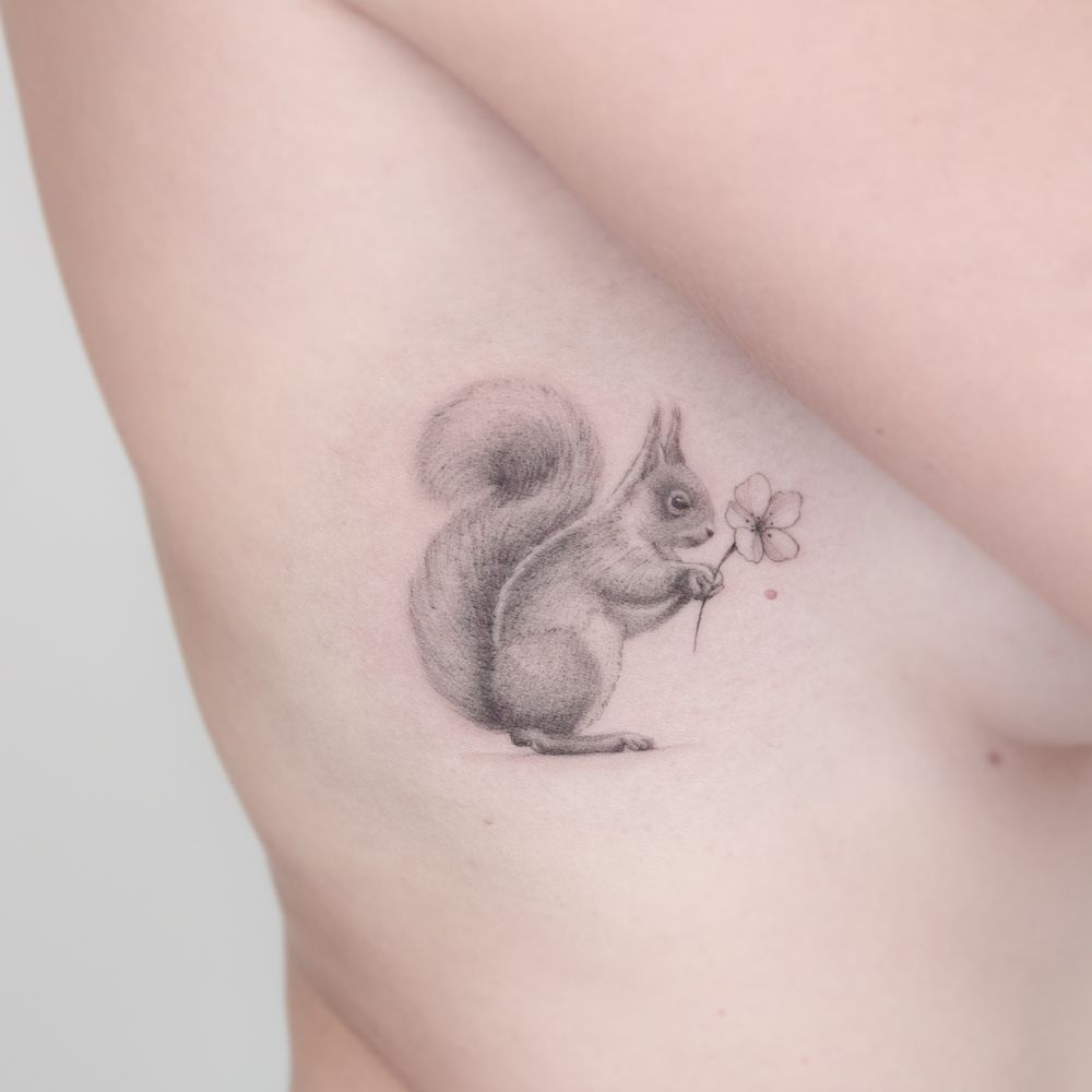 Got my first tattoo - Squirrel, Sour Patch and Ghost : r/TattooDesigns