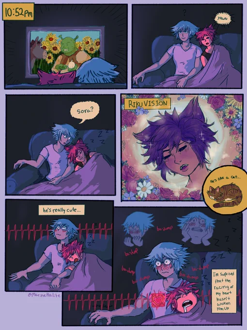 my slightly late comic for #sorikuweek2020 ! In which Sora passes the fuck out and Riku nearly has a panic attack.
(1/2)
#soriku #kh #kingdomhearts 