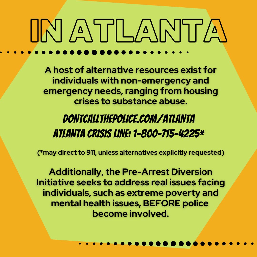 darcatl's tweet image. 7/9

Check out: dontcallthepolice.com/atlanta/, atlantapad.org