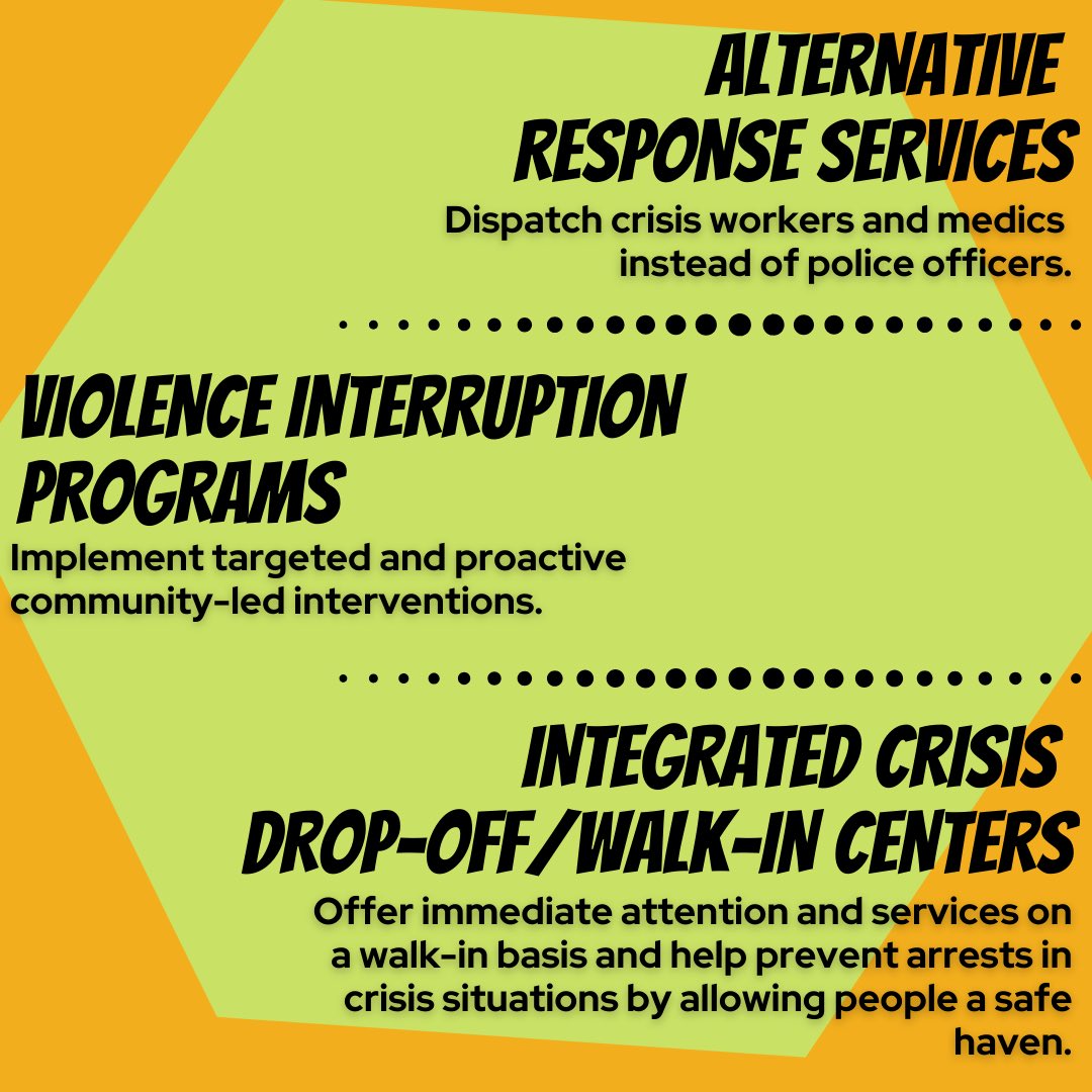 6/9Check out:  https://whitebirdclinic.org/services/cahoots/,  https://cvg.org/the-big-idea/&nbsp;,  https://ktla.com/news/california/berkeley-moves-toward-using-unarmed-city-workers-for-traffic-stops-instead-of-police/