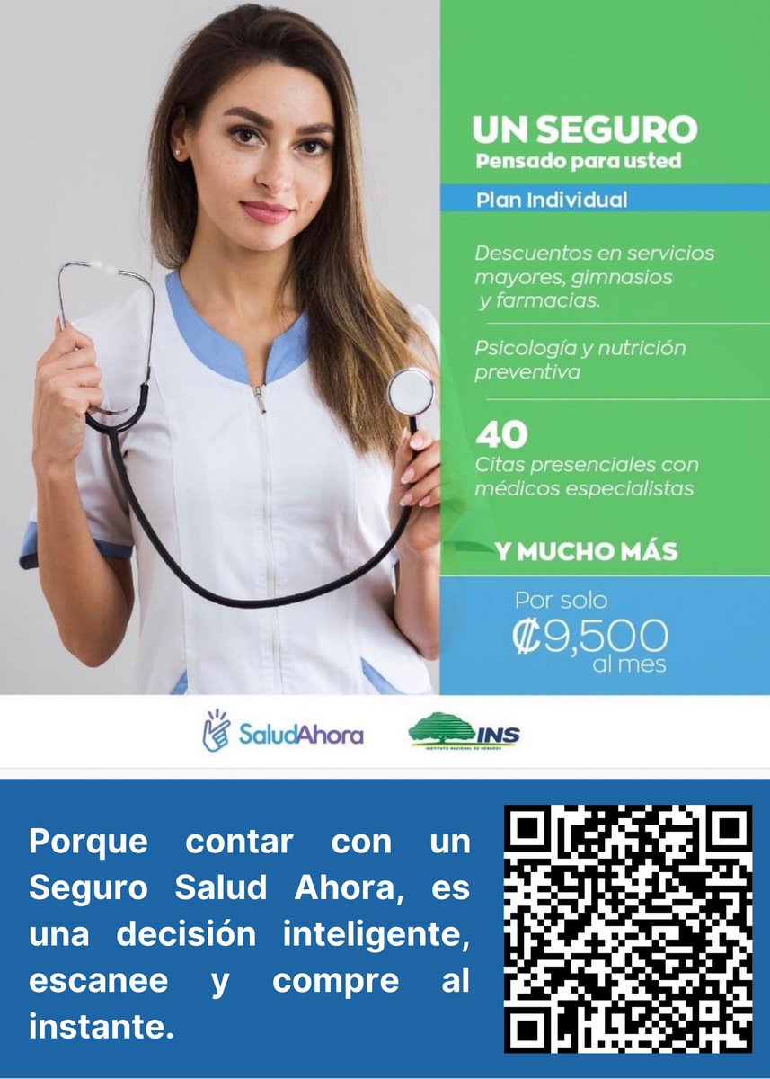 Seguro salud ahora, Plan individual, Sin deducible, Sin copago. 💚