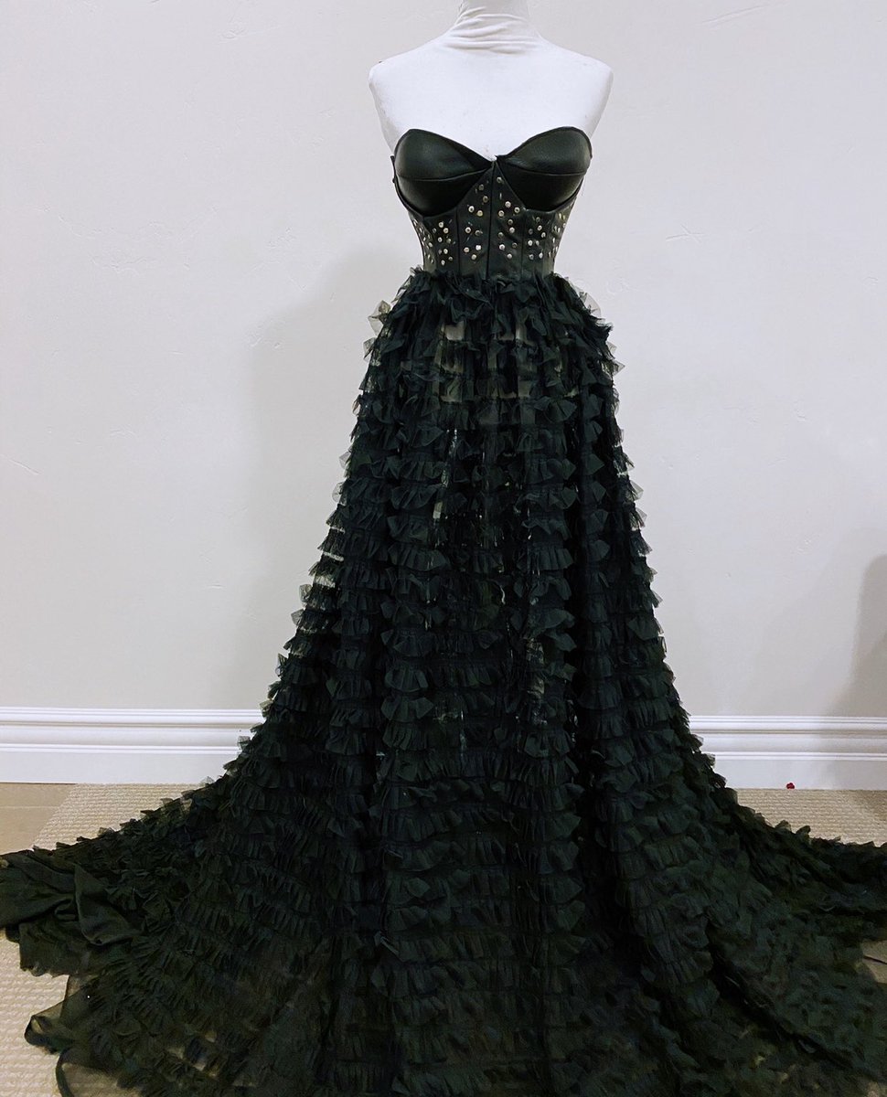 Yennefer inspired, Geralt inspired, a 15ft train black dress and 15ft train white dress