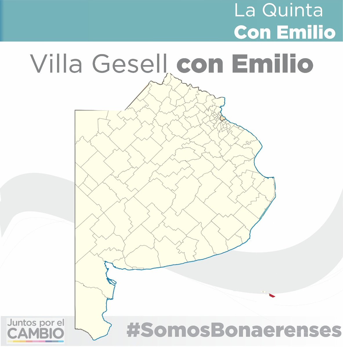 la5taEmilio's tweet photo. En la #RecorridaVirtual de la Quinta continuamos presentando todos los distritos que componen a la gran #QuintaSeccionElectoral

Hoy visitamos #VillaGesell, uno de los partidos perteneciente a la región conocida como del Tuyú, ubicada en la costa atlántica.

#VamosConEmilio https://t.co/cuZNxn2xKW
