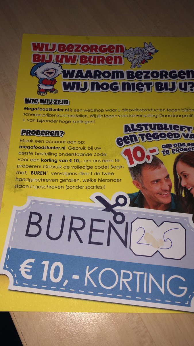 HenriHof's tweet photo. Diepvries artikelen thuisbezorgd tijdens de #lockdown #Lockdownnl #Lockdown2 ?  Gebruik code 'buren25' bij uw eerste bestelling en krijg € 10,- korting https://t.co/jdjI5ap3MN