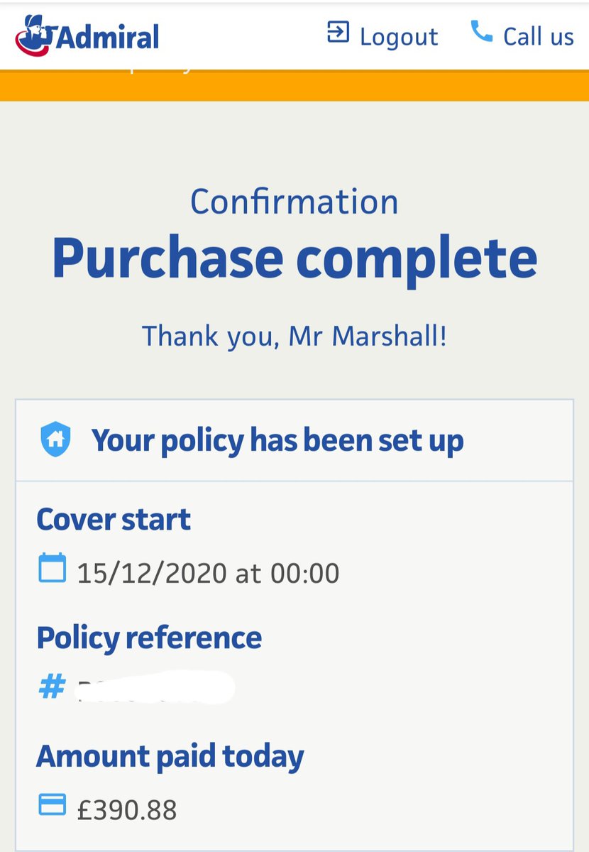 DRMAR5HALL's tweet photo. Car insurance renewal time rolls around again, last year's premium £650.
@Tesco renewal - almost £1000
@comparethemkt - prices start from £477
@AdmiralUK - £391 with multicar discount! 

Well done Admiral! 👏 👏 around £600 saving from renewal price.
#ShopAround #CarInsurance https://t.co/hyRP6MTPGK