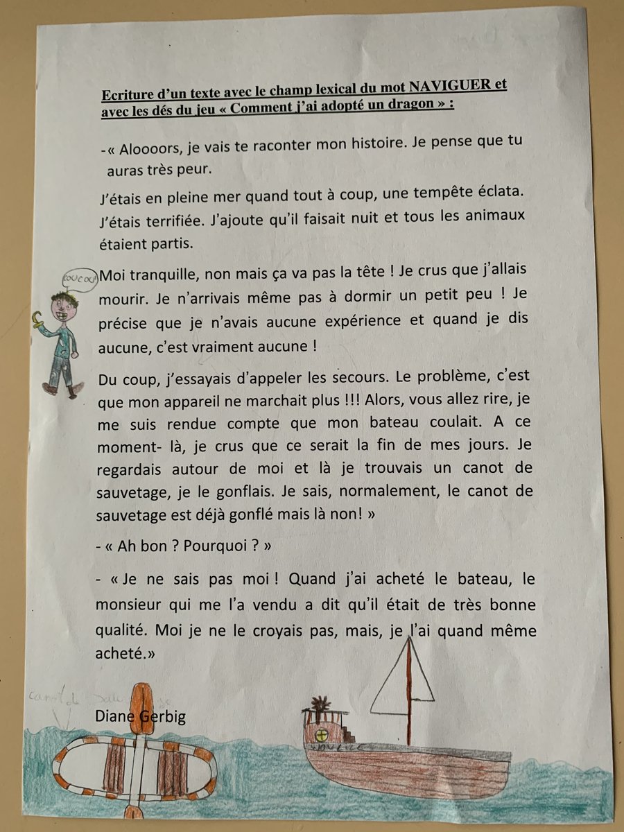 Textes écrits par Diane, Axel et Noé pour Jérémie Beyou <a href="/JeremieBeyou/">Jérémie Beyou - Charal Sailing Team</a>