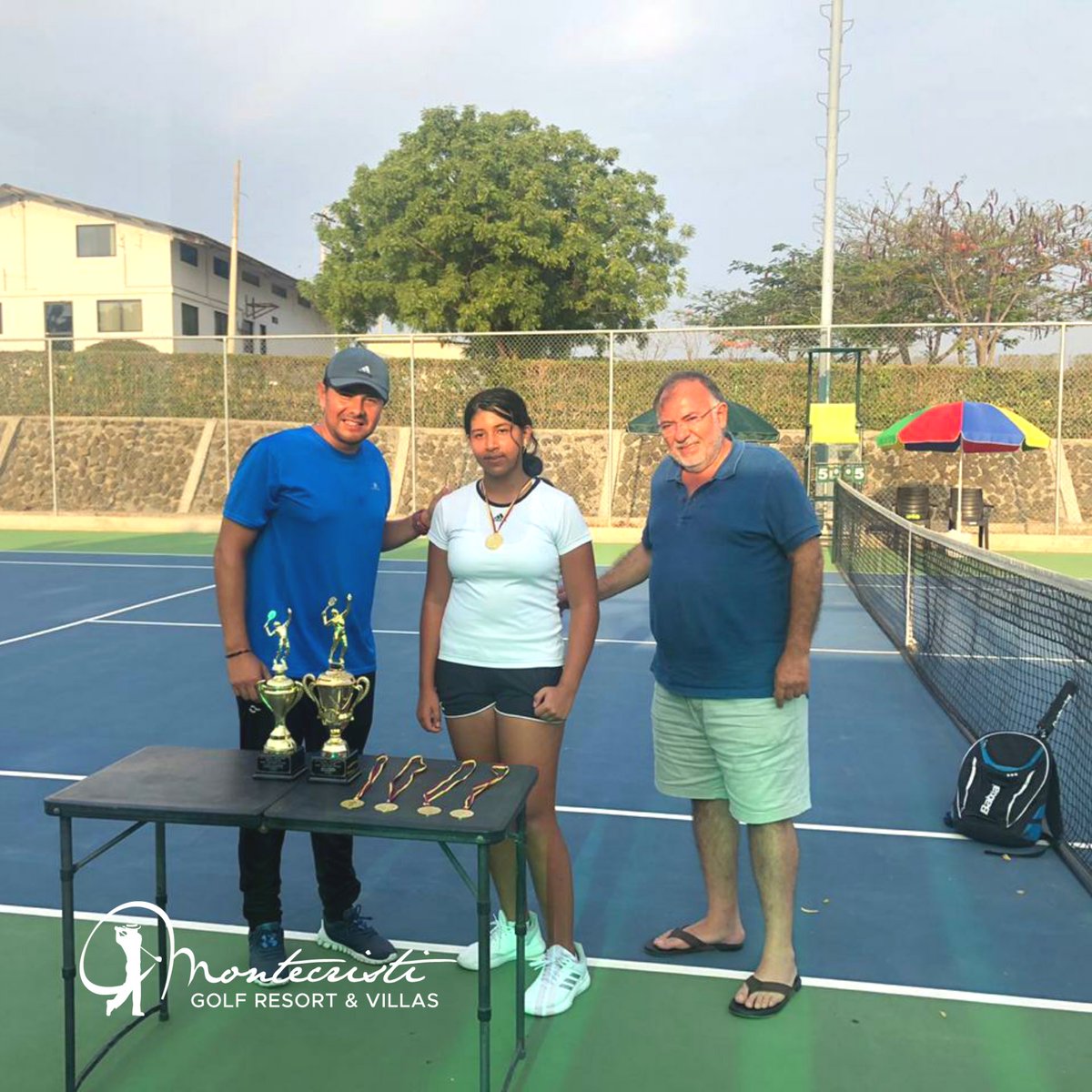 montecristigolf's tweet photo. El sábado se realizó un torneo invitacional de tenis en el Montecristi Golf Resort &amp; Villas, En el torneo participaron los niños residentes de la urbanización. 

Ganadores:
1er. Lugar: Mateo Herrera.
2do. Lugar: Sofía Mafla. https://t.co/Knwmu2CPgx